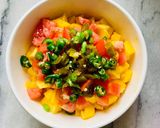 A picture of step 2 of Mango Salsa.