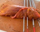 A picture of step 2 of Rolled Flank Steak Kebabs.