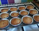 A picture of step 10 of Vickys Banana Butterscotch Cupcakes, GF DF EF SF NF.