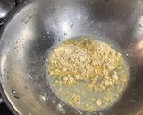 A picture of step 1 of Kadhi pakoda with Rice.