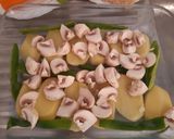 Foto del paso 2 de la receta Pechuga rebozada, horno + guarnición... patata, cebolla, puerro, zanahoria y pimiento