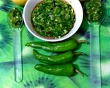 A picture of step 3 of Hari Mirch Lehson & lemon ki Chutney.