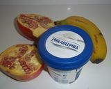 Foto del paso 1 de la receta: Granada con mousse de queso y plátano