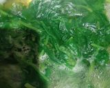 A picture of step 1 of Palak paneer.