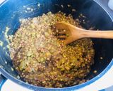 A picture of step 6 of Creamy Sweet Potato and Wheat Berry Soup.