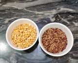 A picture of step 1 of Horse gram chana dal tadka.