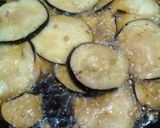 A picture of step 3 of Crispy Baingan pakory.