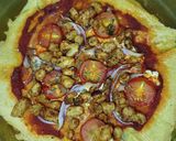 Foto del paso 7 de la receta: ⭐Mini "pizza" de harina de garbanzo en airfryer⭐