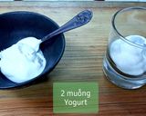 Hình bước làm 2 của món MIX YOGURT - SIRO DÂU - TRÁI CÂY ❤