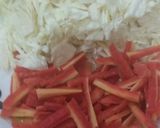 A picture of step 1 of Coleslaw salad.