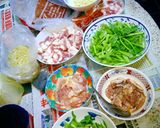 รูปขั้นตอนการทำที่ 1 ของ ผักบุ้งไทยเครื่องแกงไก่