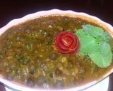 A picture of step 12 of Palak-Kale chane ki ghughni.