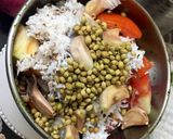 A picture of step 1 of Fish curry.