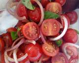Tomato, red onion, basil and balsamic salad recipe step 4 photo