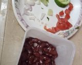 A picture of step 2 of Red Beans Chaat.