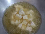 Tumis buncis, bakso, tahu
