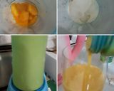 รูปขั้นตอนการทำที่ 1 ของ สมูทตี้มะม่วงโยเกิร์ต🥭Mango Smoothie with Coconut Jelly Yogurt