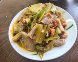 Hình bước làm 2 của món Lòng non xào dưa
