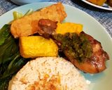 Foto langkah ke 8 dari resep Nasi Hainan dan Ayam Hainan Goreng Sambal Ijo.