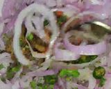 A picture of step 5 of Chilli Onion Rings or Laccha onion.
