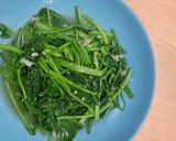 蒜炒菠菜的食譜步驟3照片