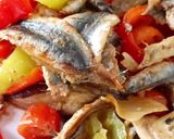A picture of step 3 of Anchovy with Vegetables in Oven.