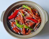 Hình bước làm 2 của món CÁ cơm than kho dưa môn
