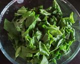 A picture of step 1 of Palak Paneer.