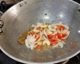 A picture of step 2 of Leftover Coriander Rice /Pulao.