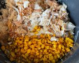 A picture of step 6 of Fried chicken rice remake from leftovers.