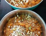 A picture of step 6 of Mung dal halwa.