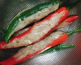 Hình bước làm 3 của món Ớt Nhồi Chả Cá Thác Lác