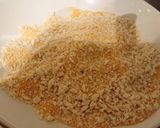 A picture of step 1 of Breaded pork chop, shrimp and mushrooms.