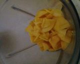 A picture of step 1 of Mango Lassi.