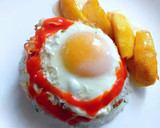 Foto del paso 6 de la receta: Arroz bomba tipo cubana con manzana a la Canela y miel