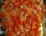 A picture of step 6 of Stuffed Portobello Mushrooms With oven roasted tomatoes.