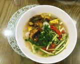 Hình bước làm 4 của món Bún cá đơn giản