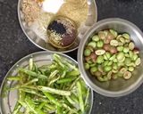 A picture of step 1 of Karonda mirchi.
