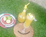 A picture of step 4 of Apple lime juice.