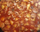 A picture of step 4 of Sausage One Pan.