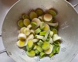Une image de l'étape 2 de Cabillaud épicé, fondue de poireaux et champignons.