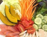 รูปขั้นตอนการทำที่ 5 ของ ยำสลัดไส้กรอกและหมูยอ