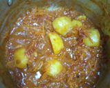 A picture of step 3 of Yellow bean with brown chapati.