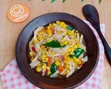 Foto langkah ke 5 dari resep Tumis Jamur Tiram Jagung Pedas.