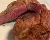 A picture of step 2 of Texas Ribeye with a Baked Potato.