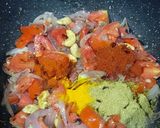 A picture of step 3 of Shahi Paneer.