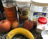 Hình bước làm 1 của món Eatclean/ Muffin Táo Chuối Yến Mạch và Socola Chip
