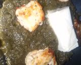 A picture of step 7 of Palak paneer❤.