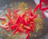 A picture of step 2 of Carrots and flat beens(valor) sabji.