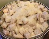 A picture of step 2 of Taro Sweet Rice Cake for the New Year.